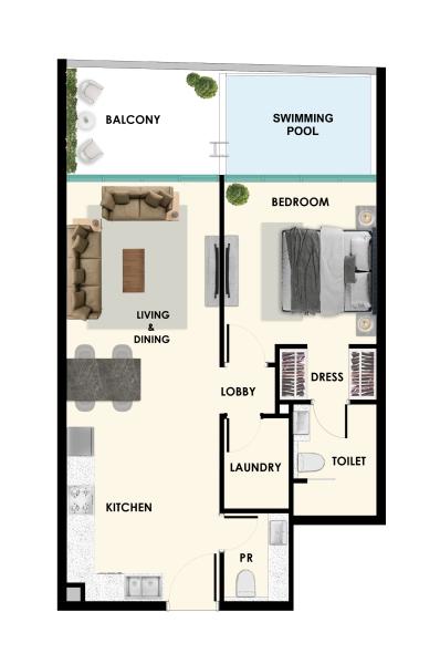 SAMANA Ibiza - 1 BHK