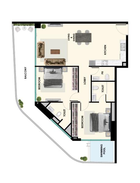 SAMANA Ibiza - 2 BHK