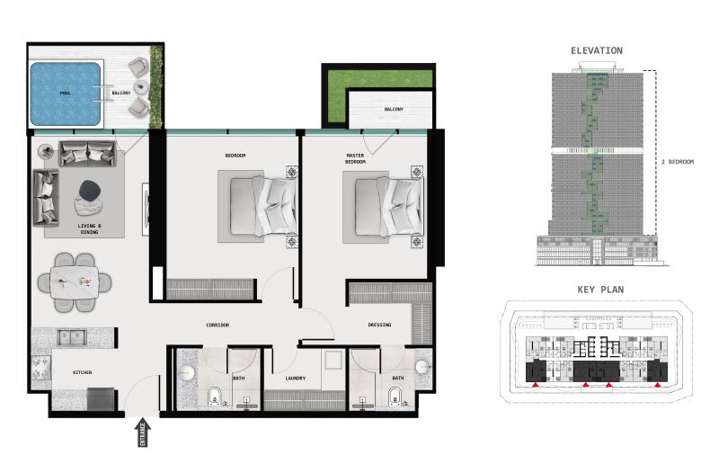 SAMANA Barari Lagoons - 2 BHK