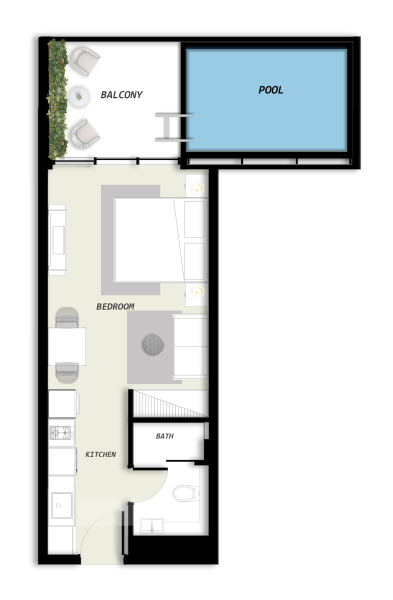 SAMANA Avenue - Studio With Pool