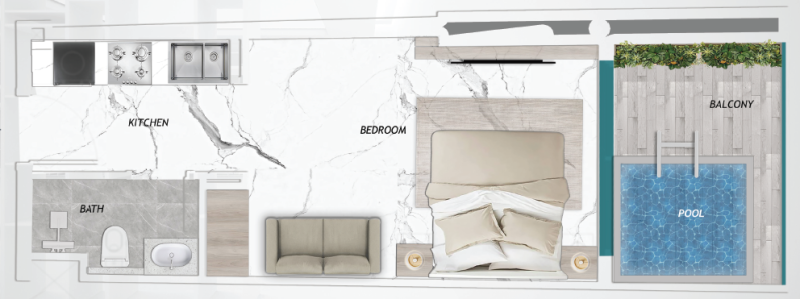 SAMANA Barari Heights - Studio