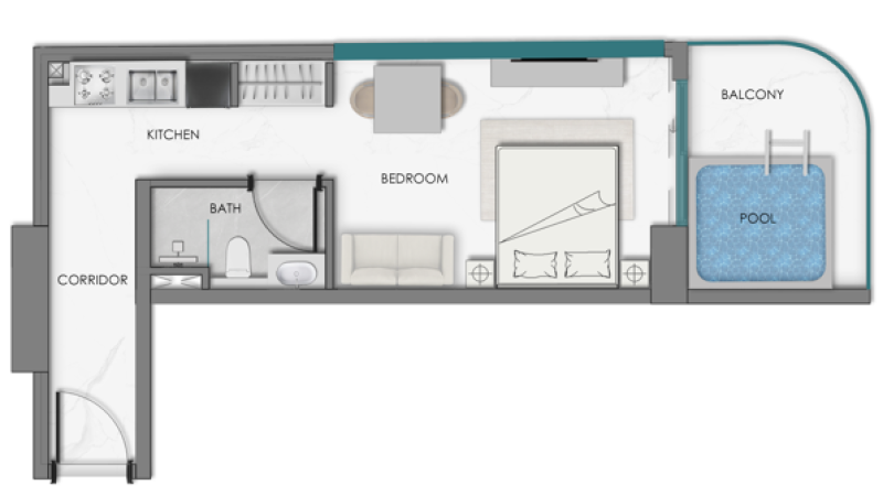 SAMANA Sky Views - Studio - Type 2