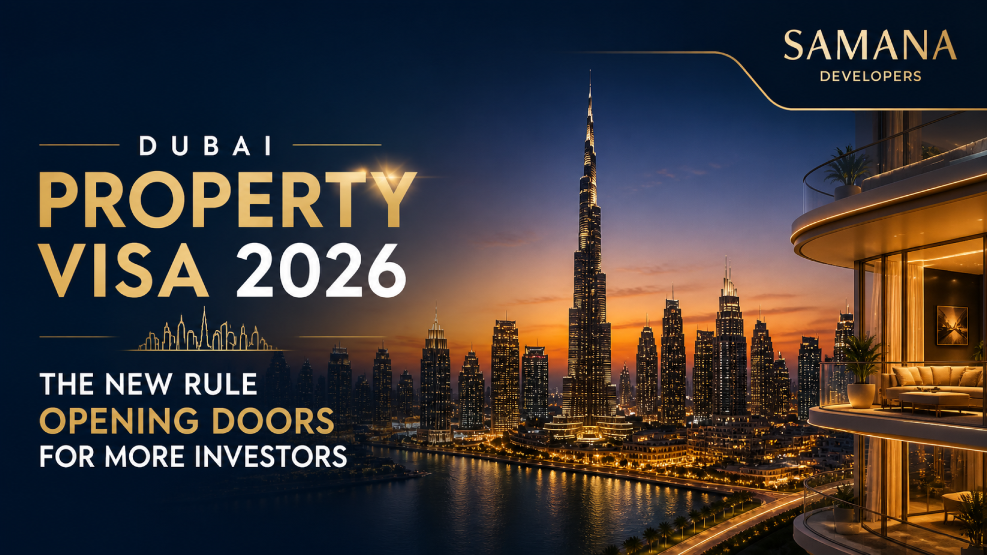 Dubai Property Visa 2026: The Game-Changing Rule Update for Investors