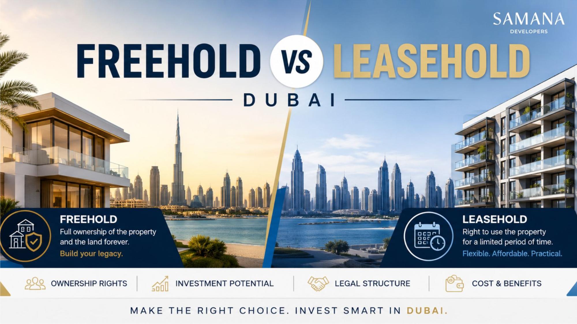 Freehold vs Leasehold Dubai: Which is better for you?