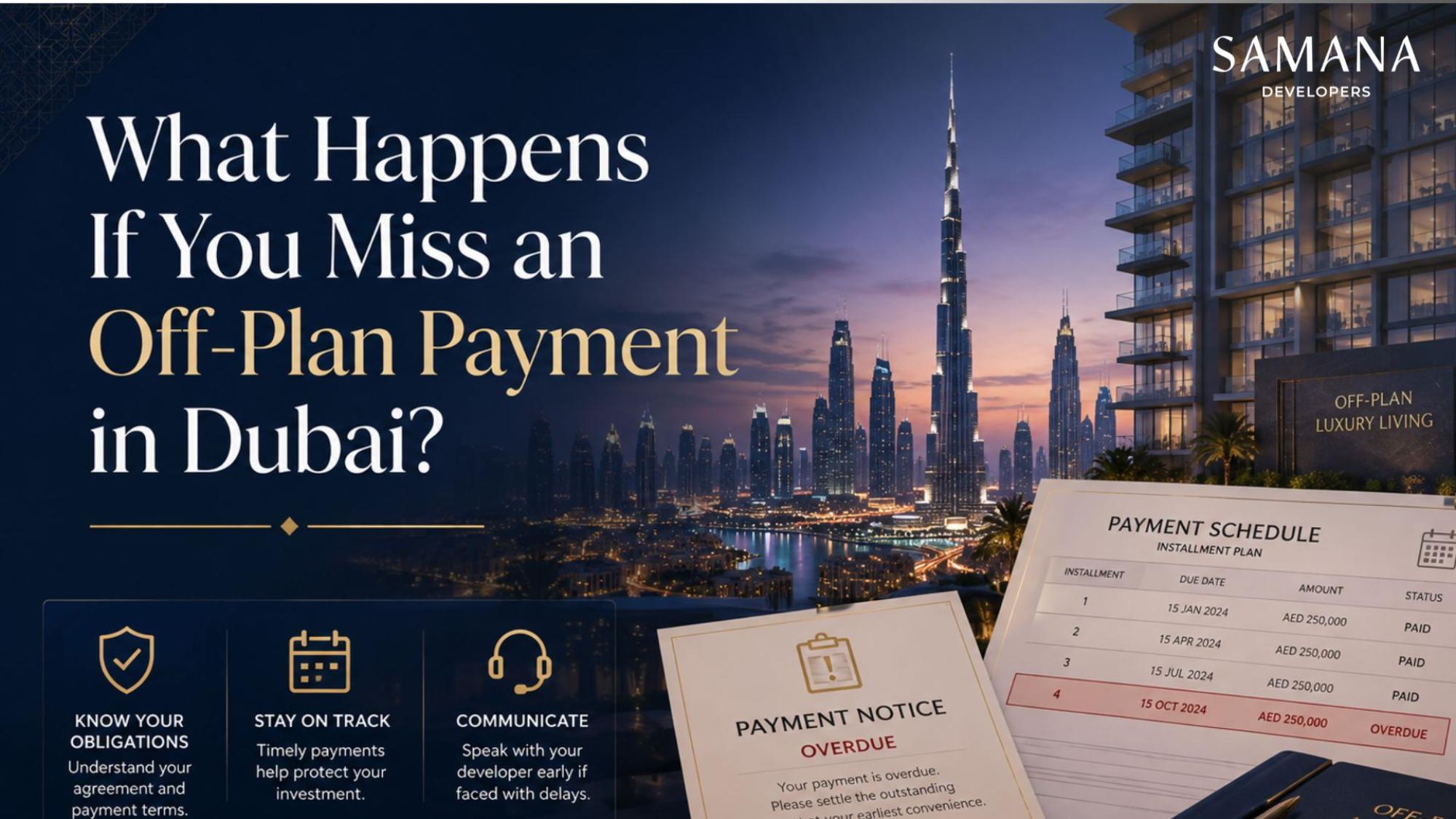 What Happens If You Miss an Off-Plan Payment in Dubai