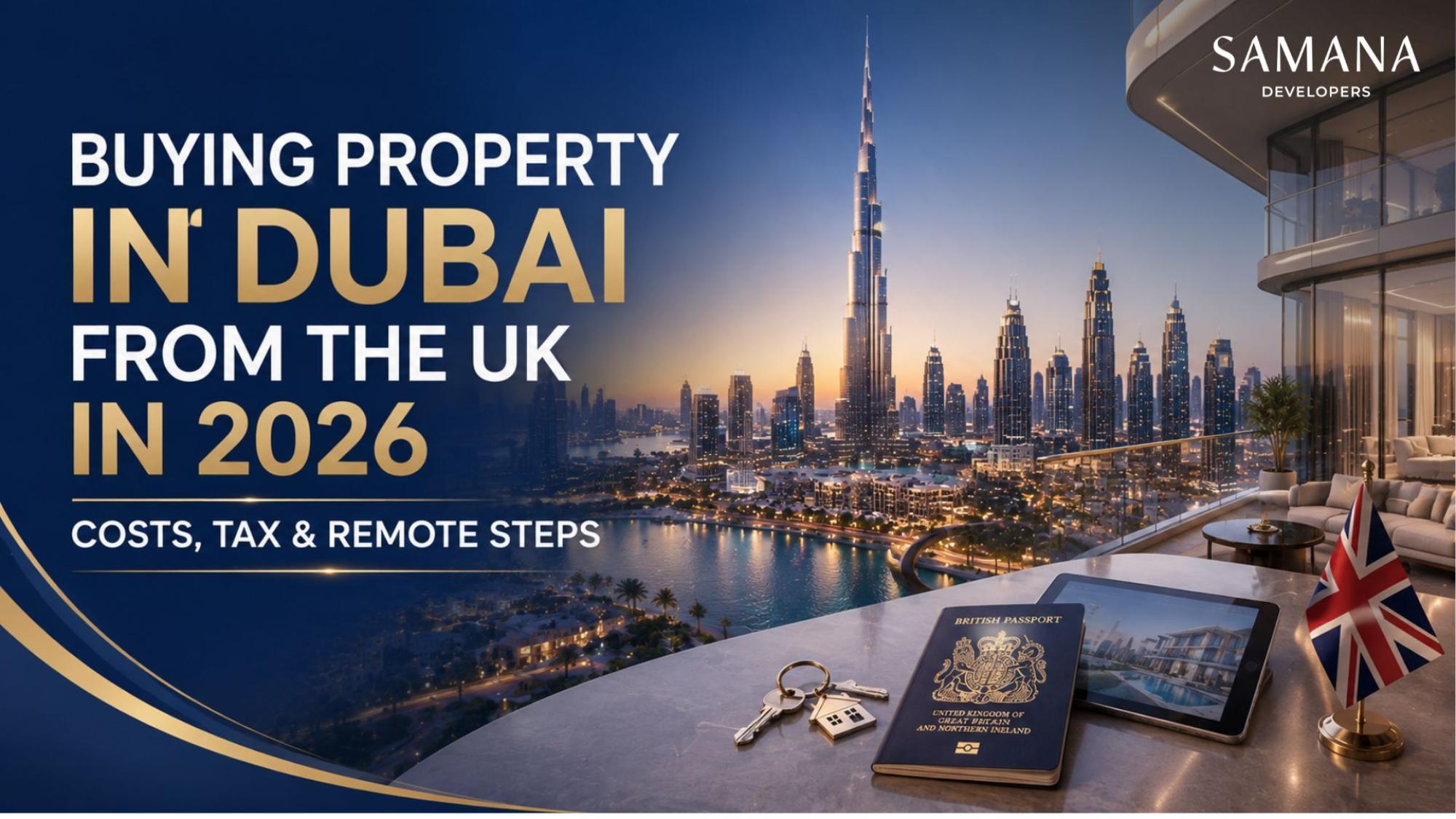 Buying Property in Dubai from the UK in 2026: Costs, Tax & Remote Steps
