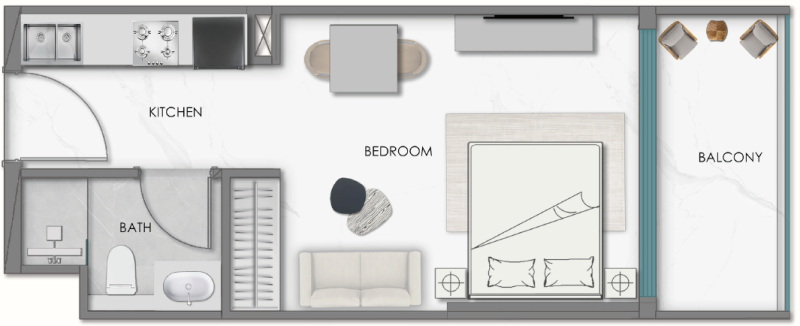 SAMANA Hills South - Studio