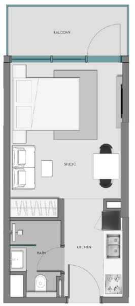 SAMANA Hills South 3 - Studio