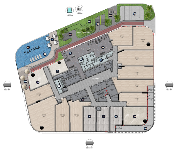 SAMANA Business Hub - 1st Floor
