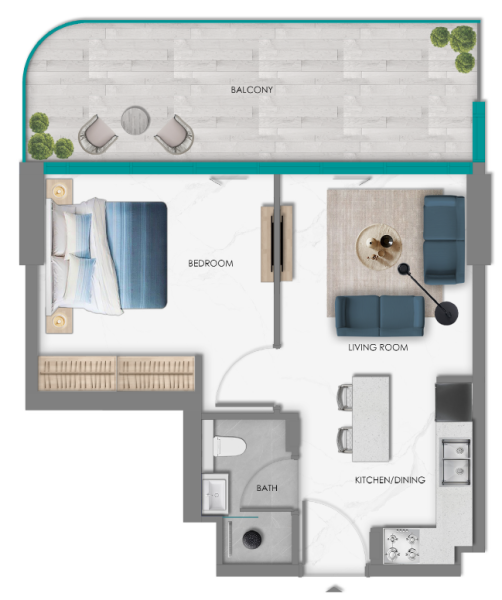 SAMANA South Haven - 1BHK - Type 2