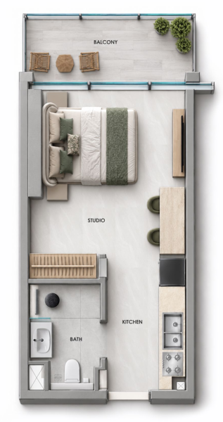 SAMANA Downtown One - Studio
